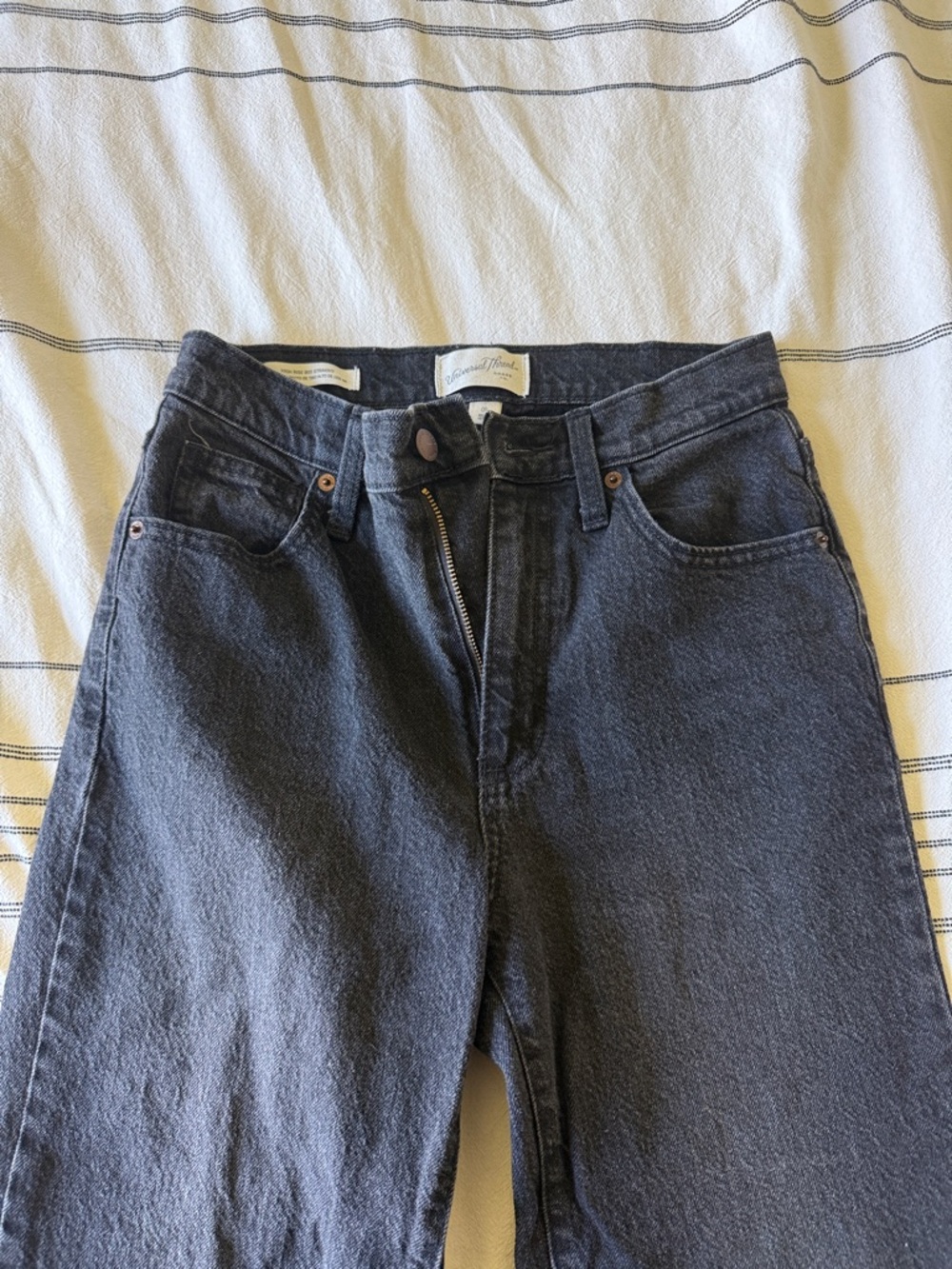 Black Jeans High Rise 90’s Straight size 0 Universal Threads